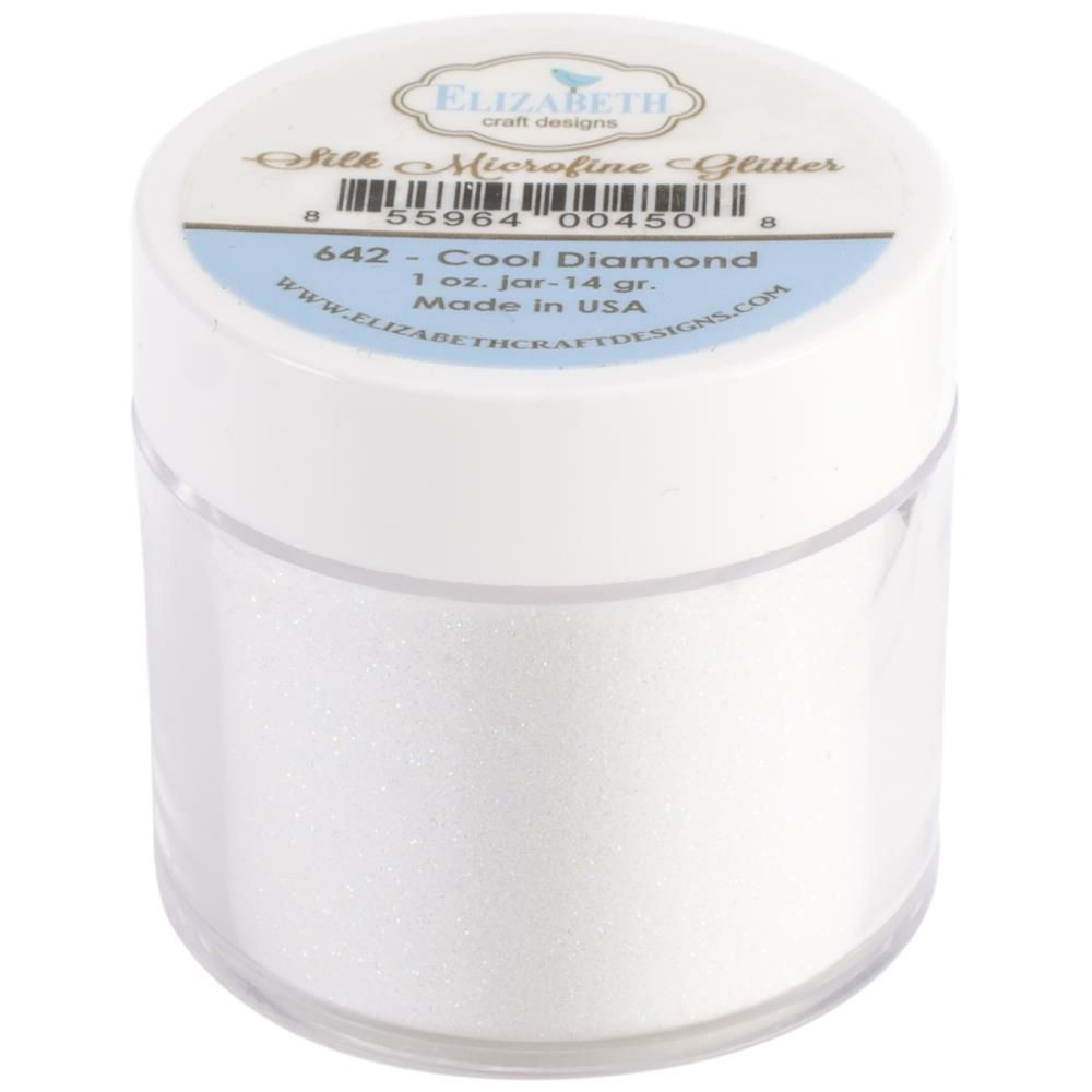 Elizabeth Craft Designs - Glitter - Microfine Silk - Cool Diamond - 1OZ (14.5grams) - 642