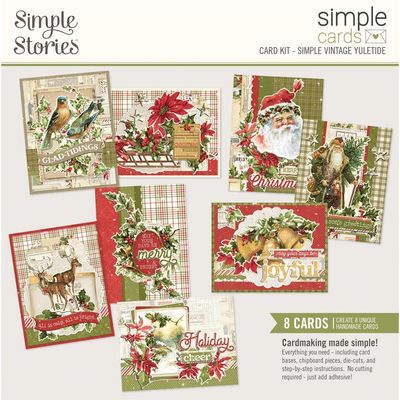 Simple Stories - Simple Vintage Yuletide Collection - Card Kit - 23236 - 8 cards