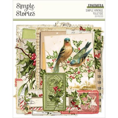Simple Stories - Simple Vintage Yuletide Collection - Ephemera - 23226 - 45pcs