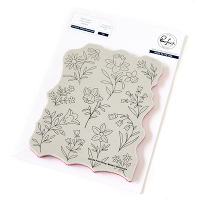 PinkFresh Studio - Kindness In Bloom Collection - Print Shop: Modern Botanicals - Cling Rubber Stamp - Stamp Set - 4.25&quot; x 5.5&quot; - 245224 - 1 pce