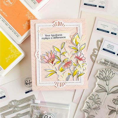 PinkFresh Studio - Kindness In Bloom Collection - Kindness In Bloom - Die Set -  256924 - 1pce