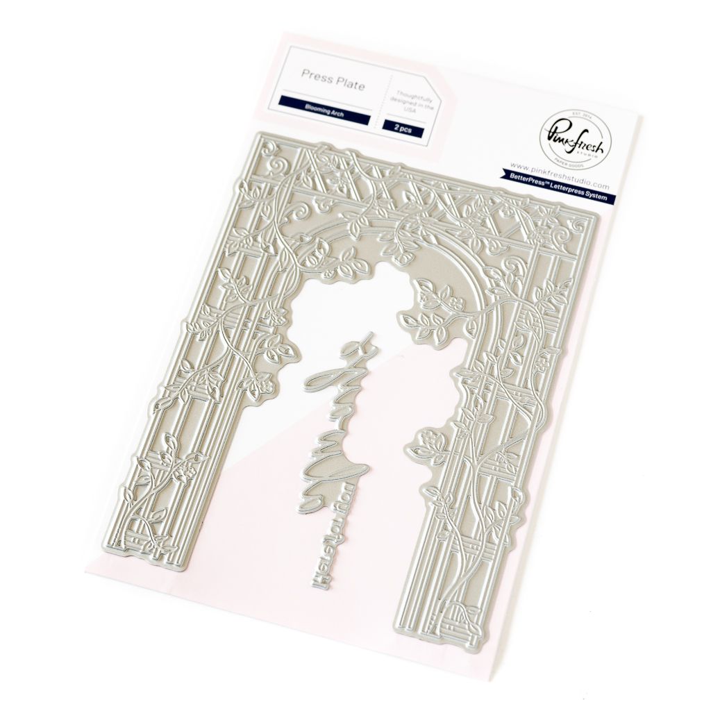 PinkFresh Studio - Kindness In Bloom Collection - Blooming Arch - Press Plate - 247924 - 1 pce