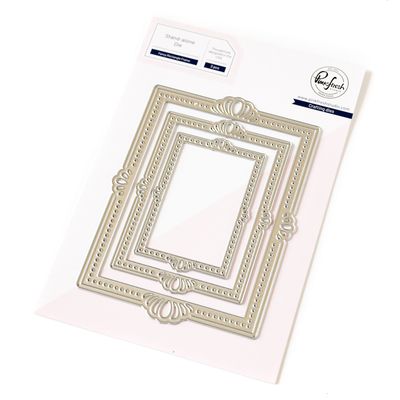 PinkFresh Studio - Essentials Collection - Die Set - Fancy Rectangle Frames - PF161ES -  3 pcs