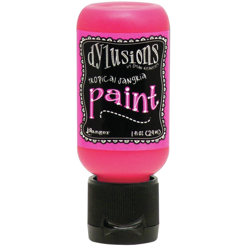 Ranger - Dylusions - Acrylic Paint - Flip Top - Tropical Sangria - DYQ70689 - 1OZ (29ml)