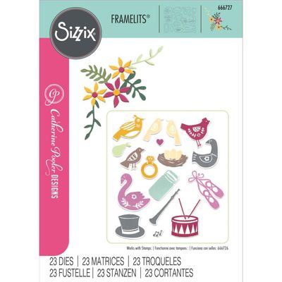 Sizzix - Catherine Pooler - 12 Days of Christmas #2 Collection - Framelits Die Set - 666727 - 12 pcs