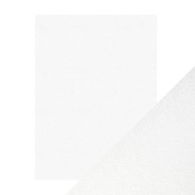 Tonic Studios - Craft Perfect - Pearlescent Cardstock - Pearl White - 8.5" x 11" - 92lbs - 9527E - 5 Sheets