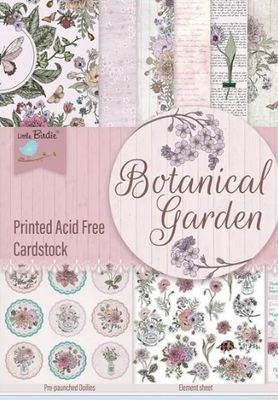 Nicole Crafts - Little Birdie - 6 x 6 paper Pad - Botanical - CR87144 - 24 sheets