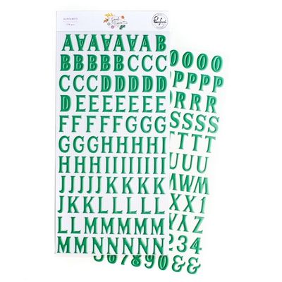 PinkFresh Studio - Good Times Collection - Puffy Alphabet Stickers - 167522 - 174 pcs