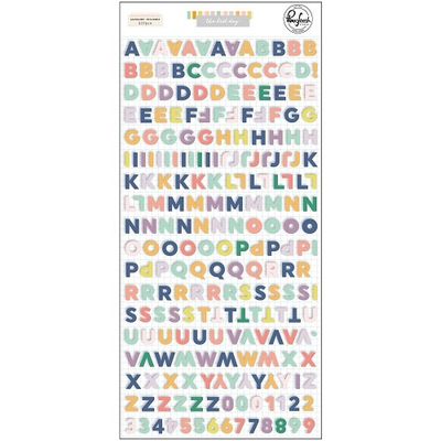 PinkFresh Studio -The Best Day Collection - Minis - Puffy Alphabet Stickers - 125821 - 233 pcs
