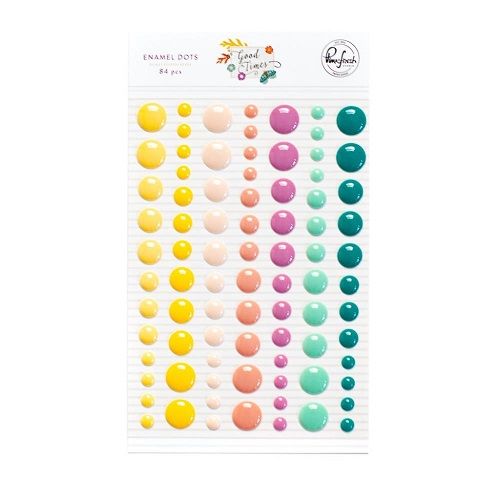 PinkFresh Studio - Good Times Collection - Enamel Dots - 167722 -  84 pcs