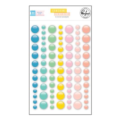 PinkFresh Studio - Sunshine On My Mind Collection - Enamel Dots- 157223 -  84 pcs