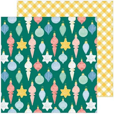 PinkFresh Studio - happy Holiday Collection - 12 x 12 Paper Pack - 170122 - 12 sheets