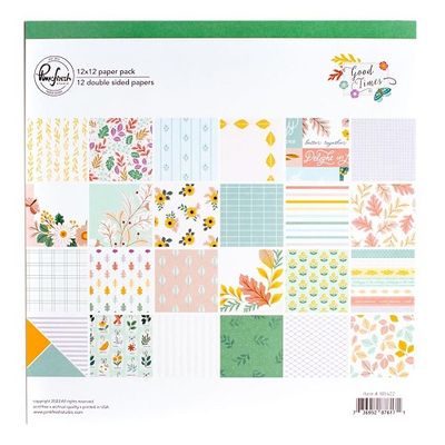 PinkFresh Studio - Good Times Collection - 12 x 12 Paper Pack -  165422 - 12 sheets
