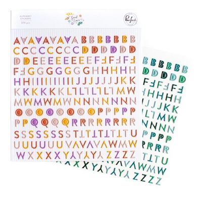 PinkFresh Studio - Good Times Collection - Mini - Alphabet Stickers - 167622 -370 pcs