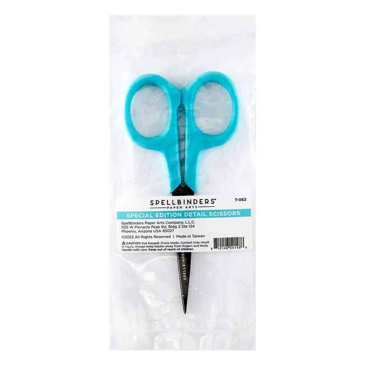 Spellbinders Paper Arts - Special Edition - Scissors - Detail - Teal- 4&quot; - T-062