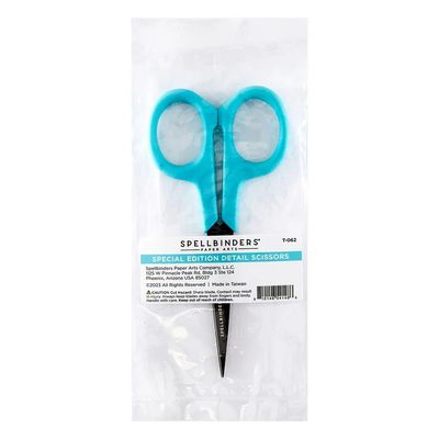 Spellbinders Paper Arts - Special Edition - Scissors - Detail - Teal- 4&quot; - T-062