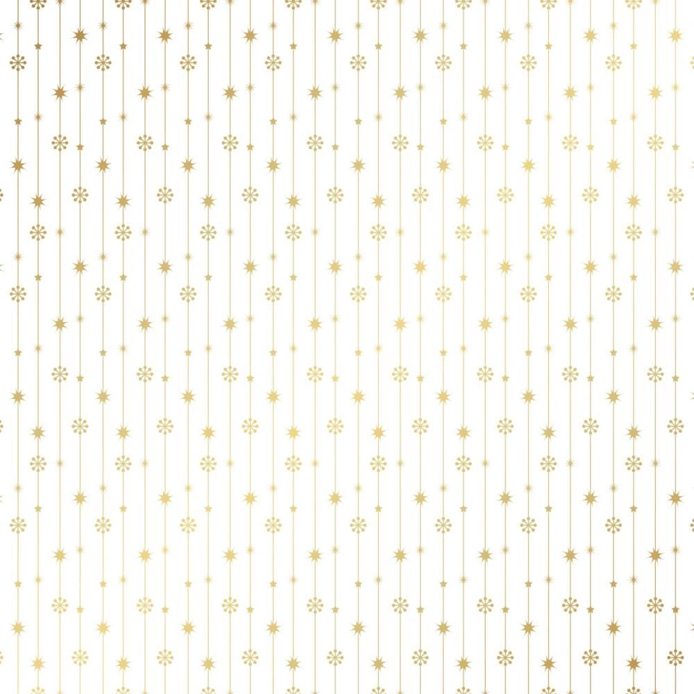 Crafters Companion - Luxury Foiled - Acetate Sheets - Gold Mini Snowflakes - 380microns