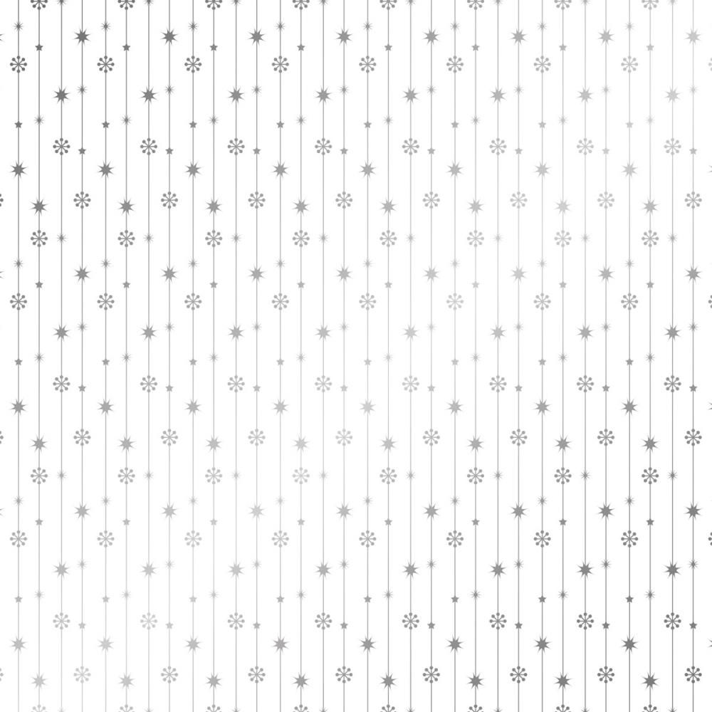 Crafters Companion - Luxury Foiled - Acetate Sheets - Silver Mini Snowflakes - 380microns