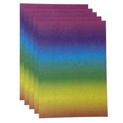 Tonic Studios - Craft Perfect - Ombre' Glitter Cardstock - Kaleidoscope - 8.5" x 11" - 300gsm -  8923E - 5 Sheets