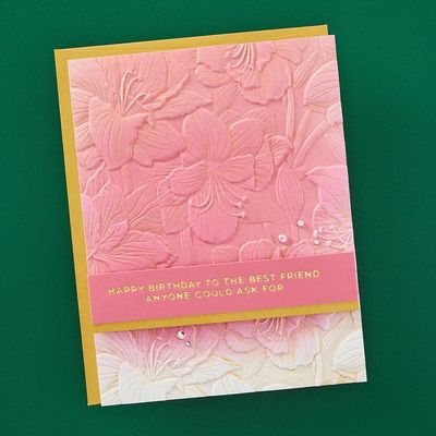 Spellbinders Paper Arts - 3D Embossing Folder - By Yana Smakula - Amaryllis Christmas Collection  - Amaryllis Garden - E3D-112
