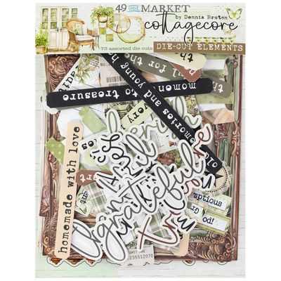 49 &amp; Market - Cottagecore Collection - By Dennis Bruton - Die Cuts - Elements - CC29673 - 73 pcs
