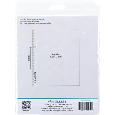 49 &amp; Market - Instaflips - Page Protectors - 6" x 8" - IFP29192 - 12 pcs