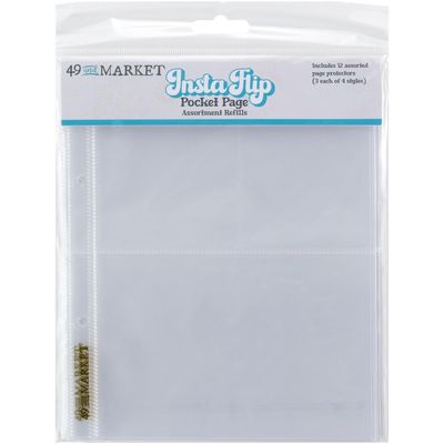 49 &amp; Market - Instaflips - Page Protectors - 6&quot; x 8&quot; - Assorted Pack - IFP29208 - 12 pcs