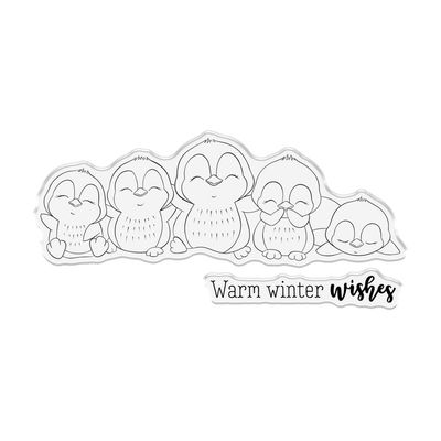 Crafters Companion - Stamp &amp; Die Set - Penguins - CC- STD-PEN - 3 pcs