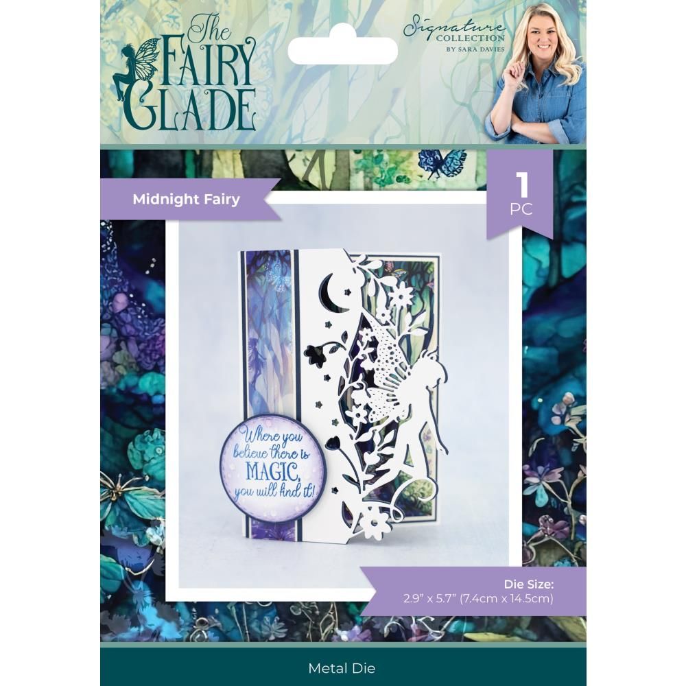 Crafters Companion - Signature Collection By Sara Davies - Fairy Glade - Edge&#39;able - Midnight Fairy - SS-FG-EDG-MIFA - 1 pc