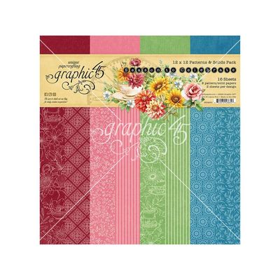 Graphic 45 - Season To Celebrate - 12 x 12 Solids - Paper Pack - G4502954 - 16 sheets