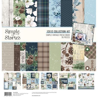 Simple Stories - Fresh Snow Collection - 12 x 12 Paper Pack - 23700 - 12 sheets