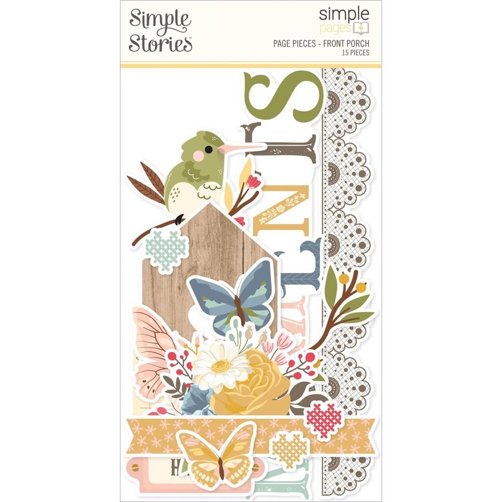Simple Stories - Front Porch Collection - Page Pieces - 23831 - 15 pcs