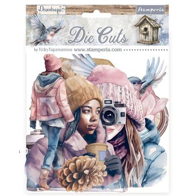 Stamperia - Create Happiness Collection - Dew Drops - Chipboard Die Cuts - DFLDC109