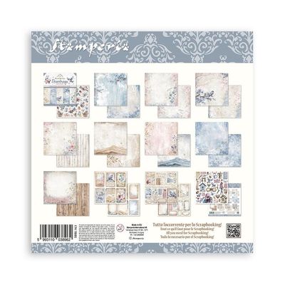 Stamperia - Romantic Series - Create Happiness Collection - Dew Drops - 12 x 12 paper Pack - SBBL163 - 10 sheets