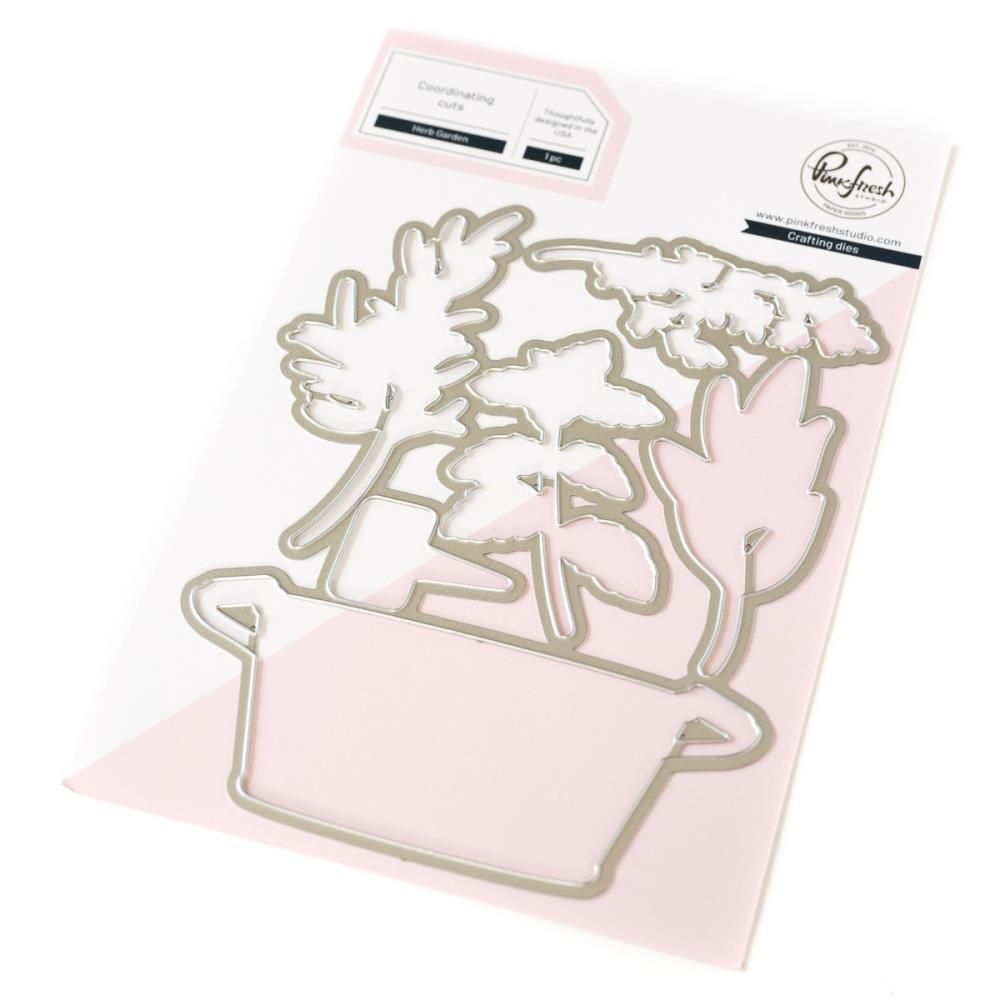 PinkFresh Studio - Gentle Greetings &amp; Greenery Collection - Herb Garden - Die - 26324 - 1pce