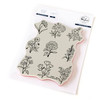 PinkFresh Studio - Gentle Greetings &amp; Greenery - Beautiful Botanicals - Cling Rubber Stamp - 264524 - 1pce