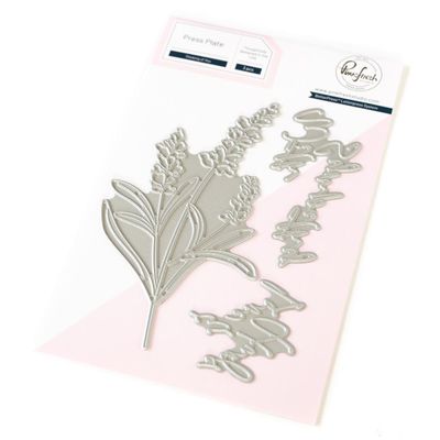PinkFresh Studio - Gentle Greetings &amp; Greenery - Thinking Of You - Press Plate - 263624 - 1pce
