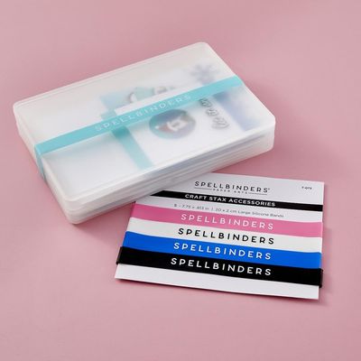Spellbinders Paper Arts - Accessories - Craft Stax - Silicone Bands -  Large - 5 Assorted Colours - T -073