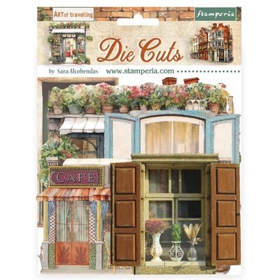 Stamperia - Art Of Travelling Collection - Chipboard Die Cuts - DFLDC110
