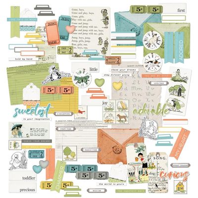 49 &amp; Market - Toddler Time Collection - Ephemera - TT30204 - 95 pcs