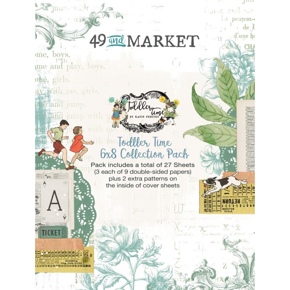 49 &amp; Market - Toddler Time Collection - 6&quot; x 8&quot; Paper Pack -  TT29963 - 24 Sheets
