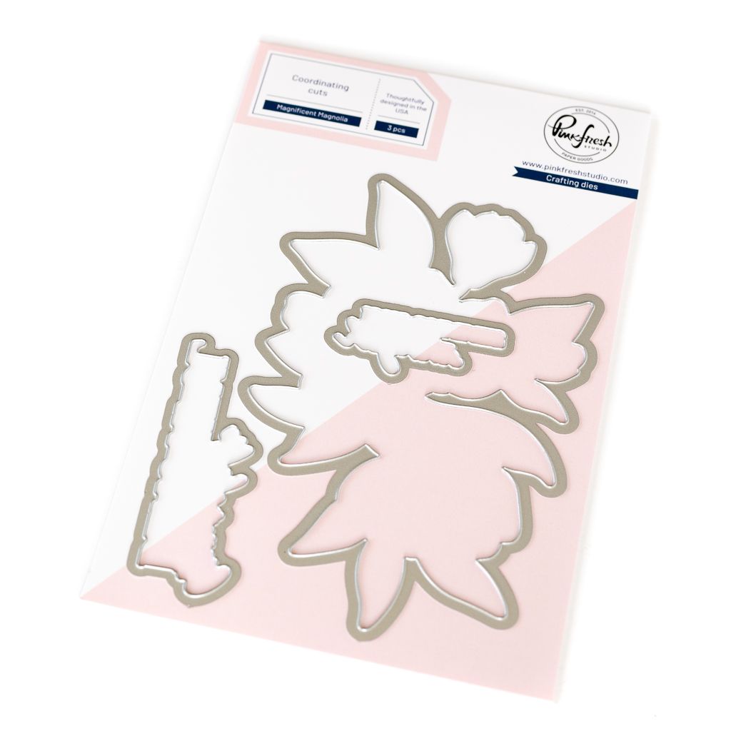 PinkFresh Studio - Beautiful Life Collection - Magnificent Magnolia - Die Set - 265825 - 3 pcs