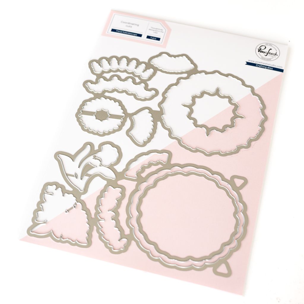PinkFresh Studio - Beautiful Life Collection - Floral Kaleidoscope - Die Set - 266225 - 4 pcs
