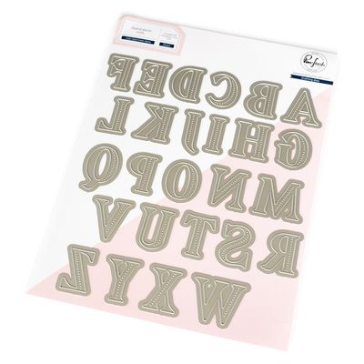 PinkFresh Studio - Beautiful Life Collection - Jody Uppercase Alphabet - Die Set - 266925 - 26pcs