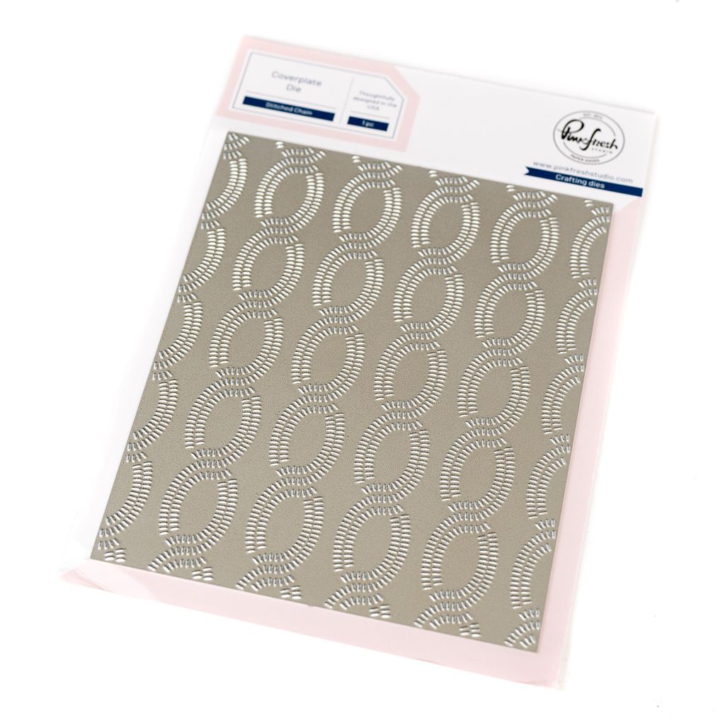 PinkFresh Studio - Beautiful Life Collection - Cover Plate - Stitched Chain  -  267225 - 1pce