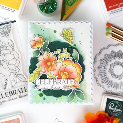 PinkFresh Studio - Beautiful Life Collection - Decorative Circles - Die Set - 269525 - 3pcs