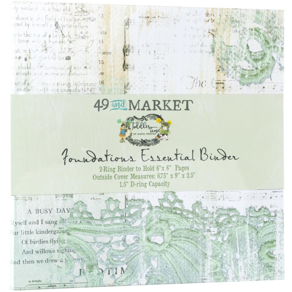 49 &amp; Market - Toddler Time Collection - Foundations Binder - Mint - 6&quot; x 8&quot; - TT30143