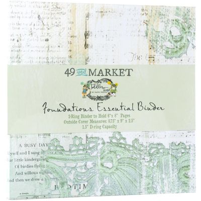 49 &amp; Market - Toddler Time Collection - Foundations Binder - Mint - 6&quot; x 8&quot; - TT30143