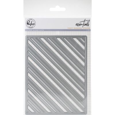 PinkFresh Studio - Die Set - Fancy Diagonal Stripes - PF021ES