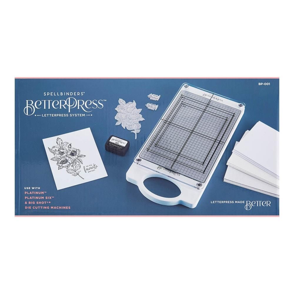 Spellbinders Paper Arts - Betterpress - Letterpress Machine - BP-001